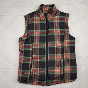 Jason Maxwell Outerwear‎ Collection plaid puffer vest size PL